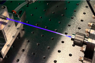 A special chamber converts visible light into vacuum UV light.