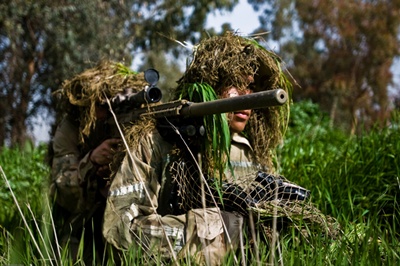 US Army - sniper with optical sight