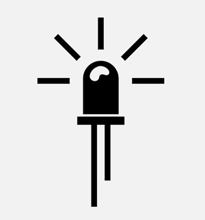 Cree and Noun Project's symbol for an LED.