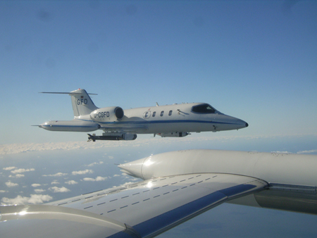 We have lift-off: PTB's laser hygrometer successfully completed 7 flights on a Learjet. 