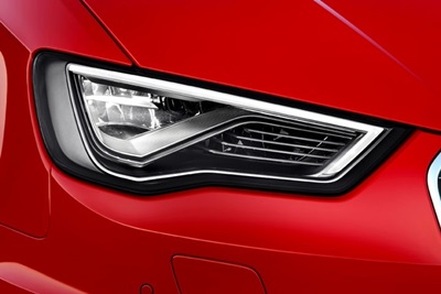 Audi's new S3 model with LED headlamps
