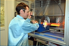 Chalcogenides being produced at the University of Southampton.