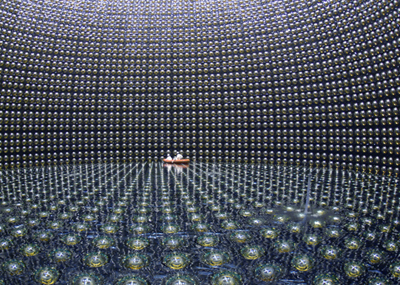 Hamamatsu-assisted: Inside the Super-Kamiokande Observatory.