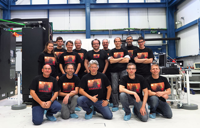 Superstars: The Gravity instrument team during the first observations at Paranal. 