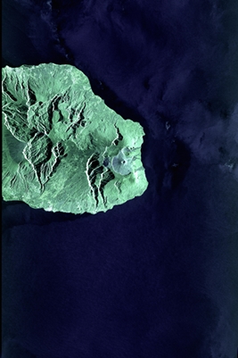 Laser-delivered: satellite image of La Renuion Island
