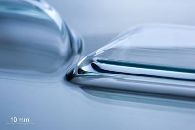 Bend it: prototype sheet glass with tiny radii, produced by laser-based forming.