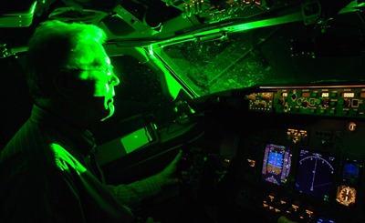 Since 2005 at least 35,000 laser pointing strikes have been reported to the US FAA.
