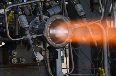 A new nozzle is put through its paces at NASA's Marshall Space Flight Center.